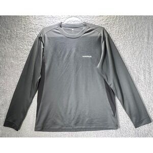 Montbell Wickron Zeo Large Long Sleeve  Gray Moisture Wicking Crewneck